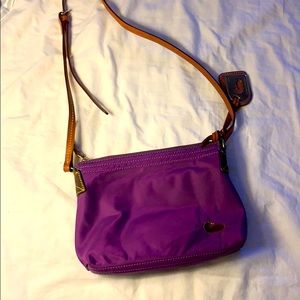 Donney and burke elegant purple cross body bag